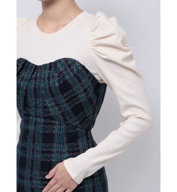 RESEXXY「レイヤードツイードミニワンピース」|ワンピース|