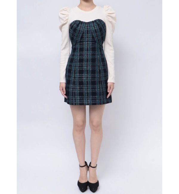 RESEXXY「レイヤードツイードミニワンピース」|ワンピース|