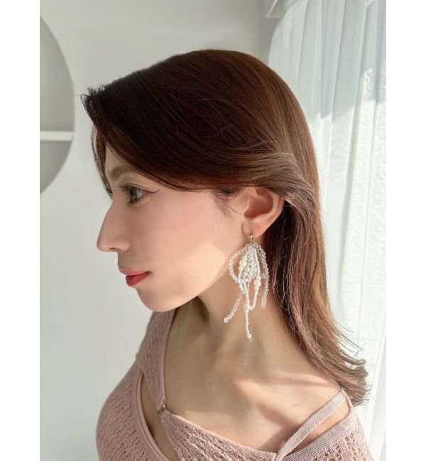 RESEXXY「ボリュームクリアビーズピアス」|ピアス|