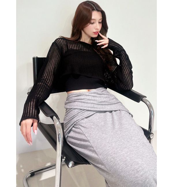 RESEXXY「メッシュニットトップス」|ニット・セーター|