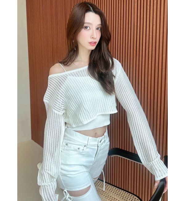 RESEXXY「メッシュニットトップス」|ニット・セーター|