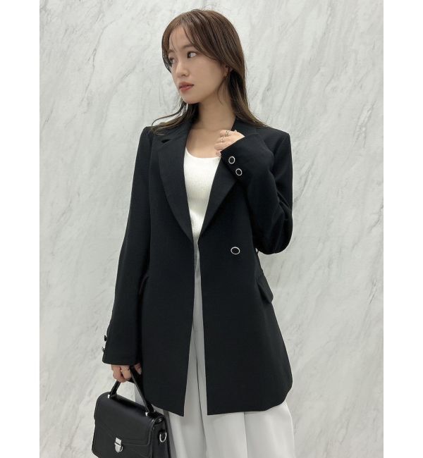 dazzlin「ベルト付きテーラードジャケット」|テーラードジャケット|ブラック
