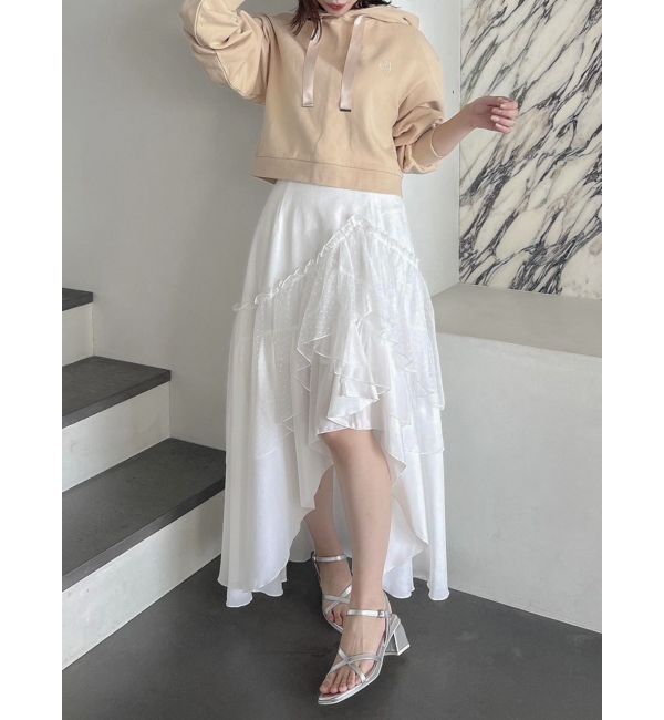 dazzlin「【CALNAMURコラボ】ロゴショートフーディ」|スウェット・ジャージ|