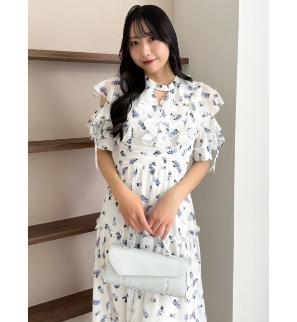 dazzlin「ラッフルリボンフラワーワンピース」|ワンピース|