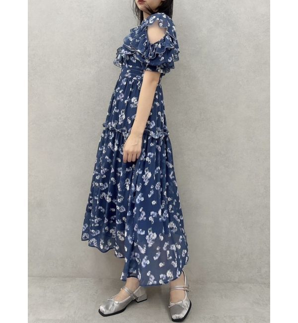 dazzlin「ラッフルリボンフラワーワンピース」|ワンピース|