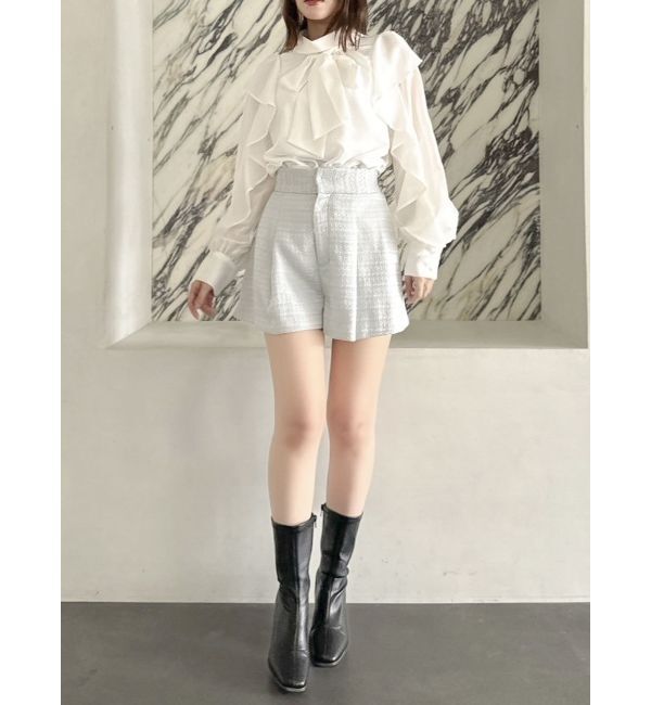 dazzlin「フリルリボン2WAY長袖ブラウス」|シャツ・ブラウス|