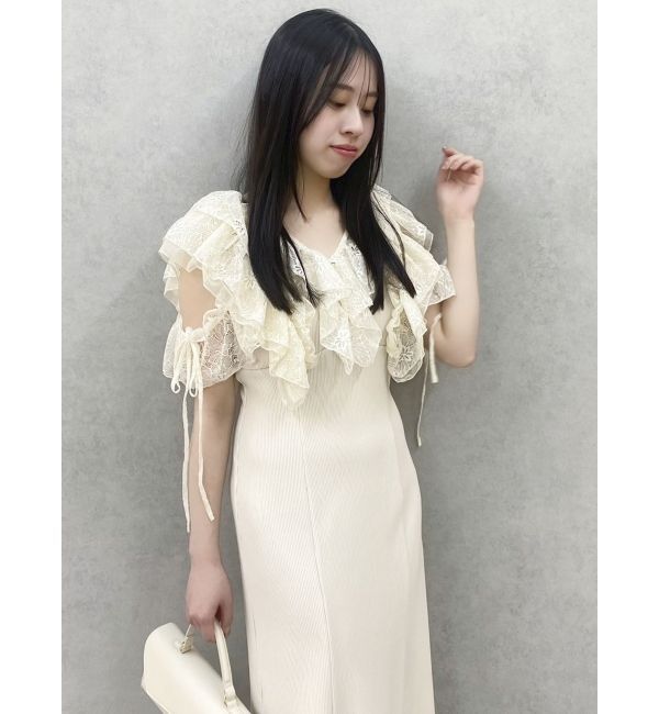 dazzlin「ラッフルリブワンピース」|ワンピース|