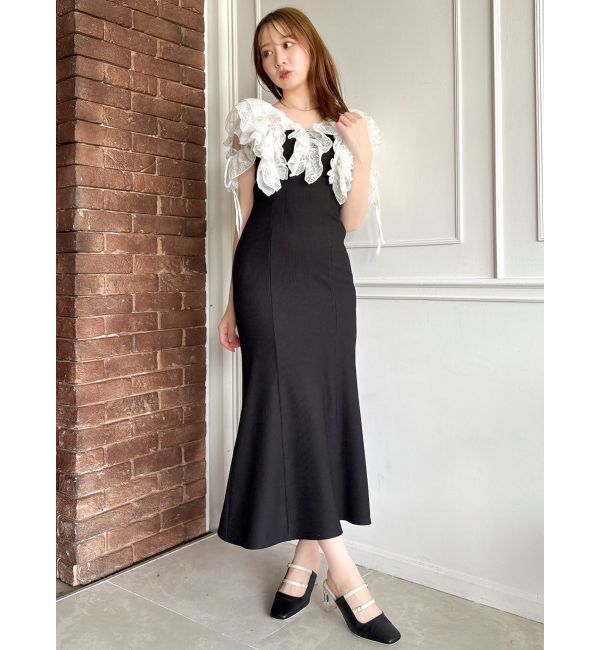 dazzlin「ラッフルリブワンピース」|ワンピース|