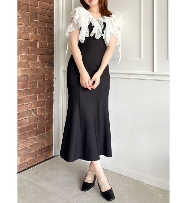 dazzlin「ラッフルリブワンピース」|ワンピース|