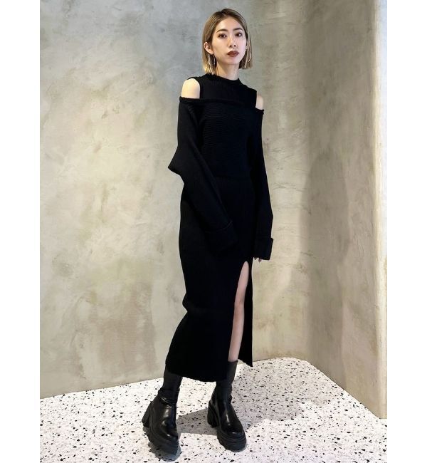 EMODA「マルチウェイペアマキシワンピース」|ワンピース|ブラック