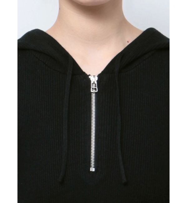 EMODA「カットアウトフードニットワンピース」|ワンピース|