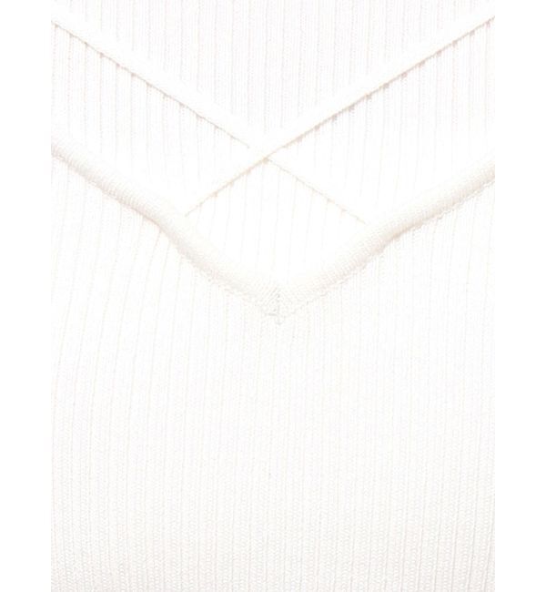 MERCURYDUO「ショルダースリットナローストラップニット」|ニット・セーター|