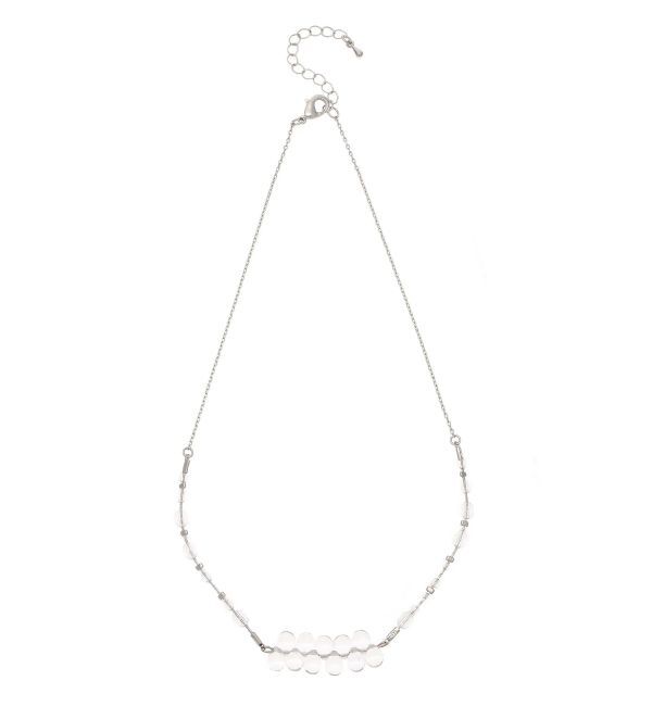 MERCURYDUO「ドロップビジューネックレス」|その他|クリア