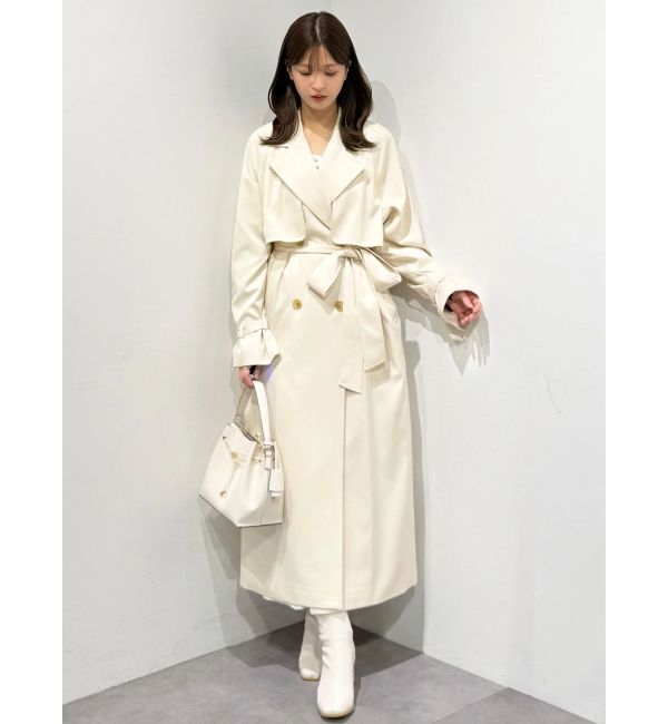 MERCURYDUO「バックチュールトレンチコート」|トレンチコート|