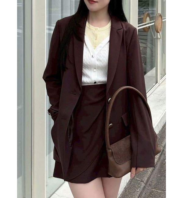 MERCURYDUO「【セットアップ着用可】ドレープミニスカート」|スカート|