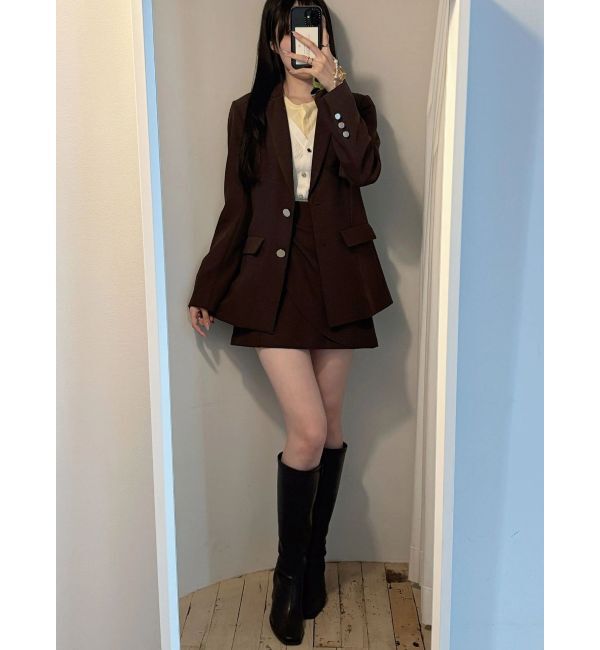 MERCURYDUO「【セットアップ着用可】ドレープミニスカート」|スカート|