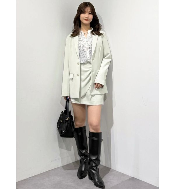 MERCURYDUO「【セットアップ着用可】ドレープミニスカート」|スカート|