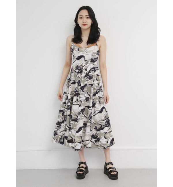 MURUA「インクプリントキャミワンピース【WEB限定】」|ワンピース|