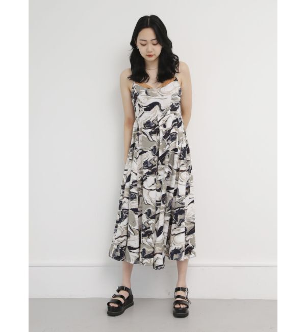 MURUA「インクプリントキャミワンピース【WEB限定】」|ワンピース|