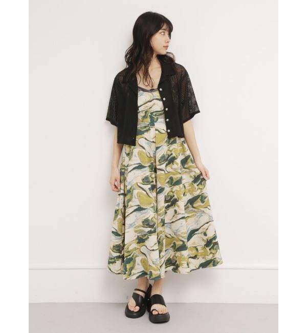 MURUA「インクプリントキャミワンピース【WEB限定】」|ワンピース|