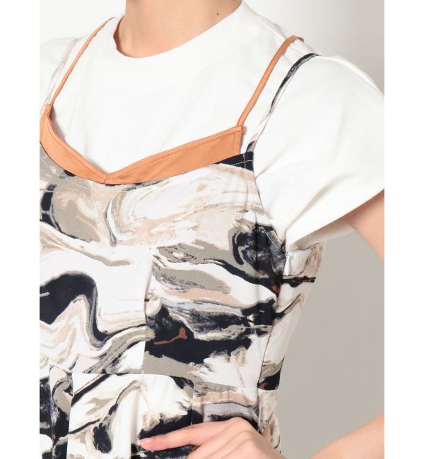 MURUA「インクプリントキャミワンピース【WEB限定】」|ワンピース|