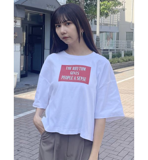 MURUA「ボックスプリントTシャツ」|Tシャツ・カットソー|
