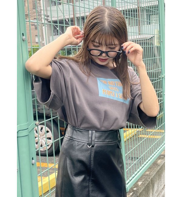 MURUA「ボックスプリントTシャツ」|Tシャツ・カットソー|