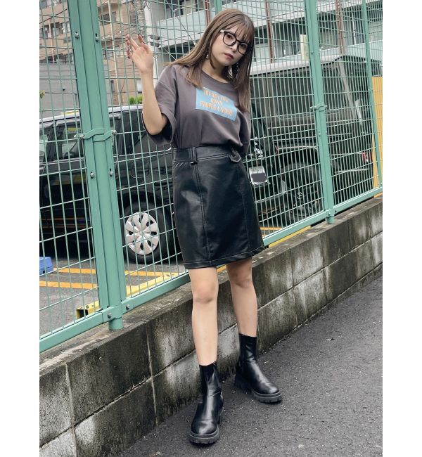 MURUA「ボックスプリントTシャツ」|Tシャツ・カットソー|