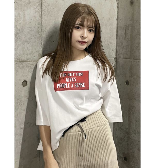 MURUA「ボックスプリントTシャツ」|Tシャツ・カットソー|