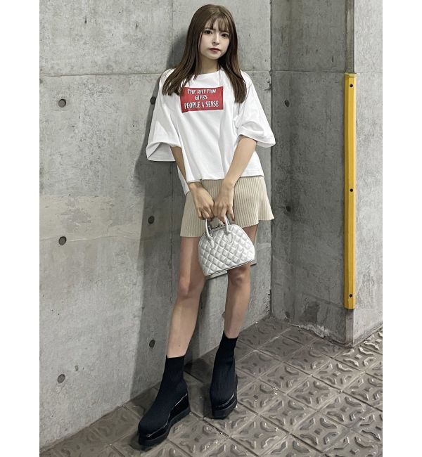 MURUA「ボックスプリントTシャツ」|Tシャツ・カットソー|