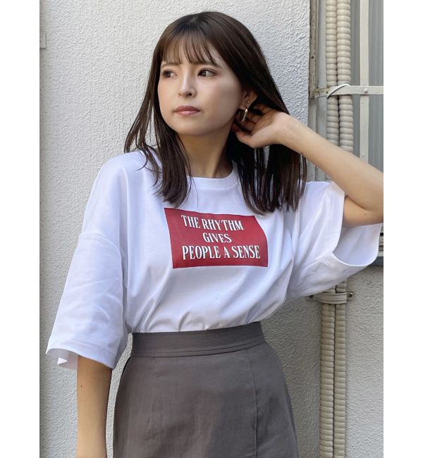MURUA「ボックスプリントTシャツ」|Tシャツ・カットソー|
