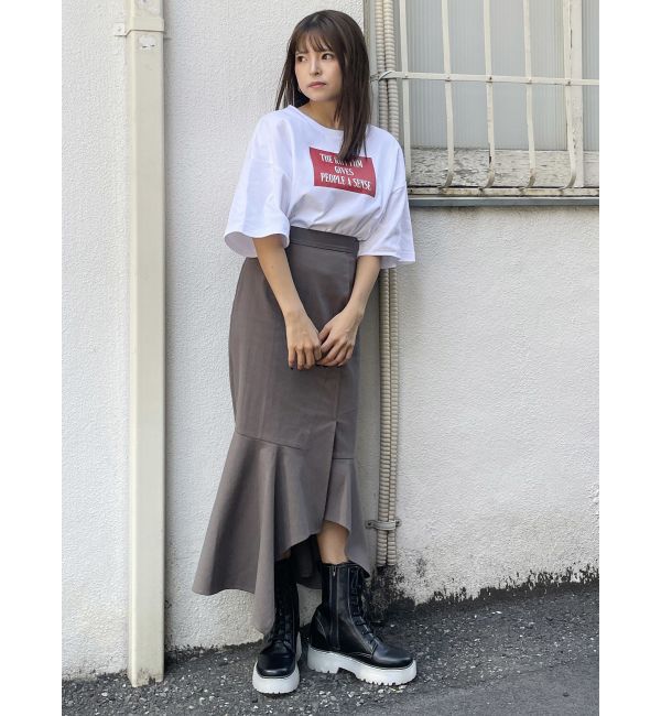 MURUA「ボックスプリントTシャツ」|Tシャツ・カットソー|