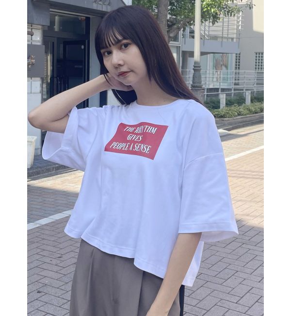 MURUA「ボックスプリントTシャツ」|Tシャツ・カットソー|
