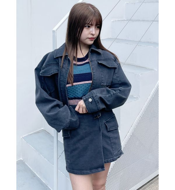 MURUA「クロップドGジャン」|デニムジャケット|