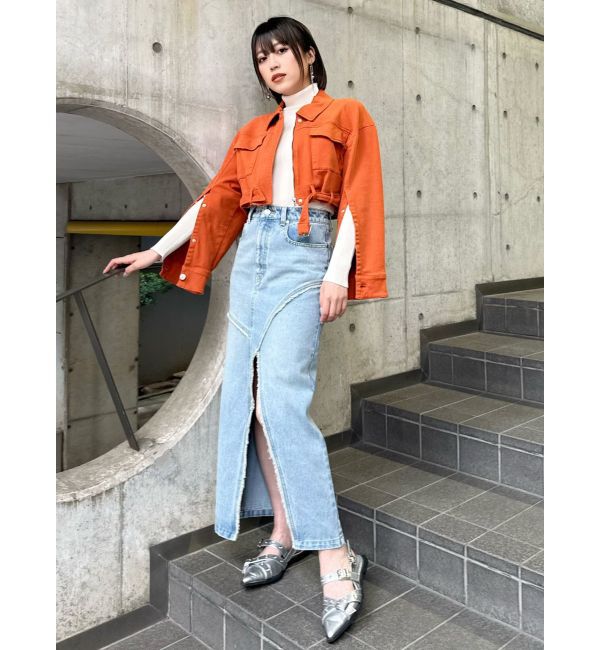 MURUA「クロップドGジャン」|デニムジャケット|