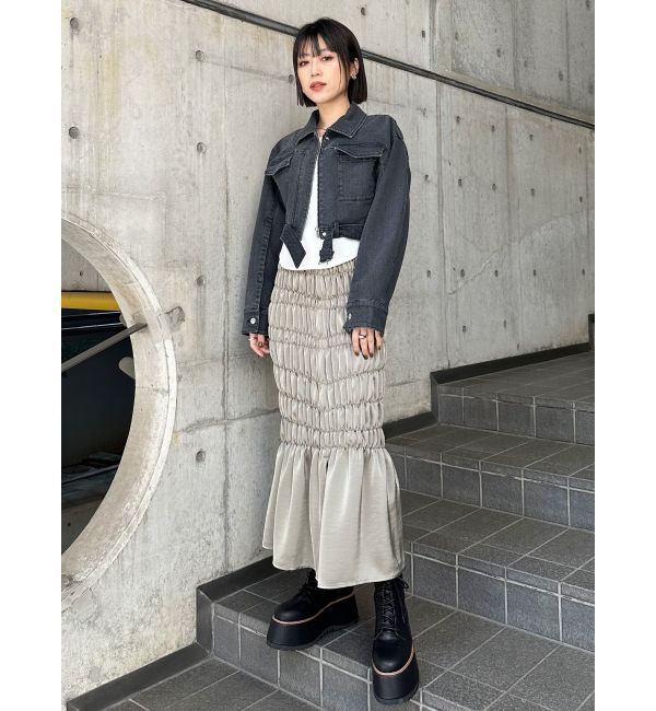 MURUA「クロップドGジャン」|デニムジャケット|