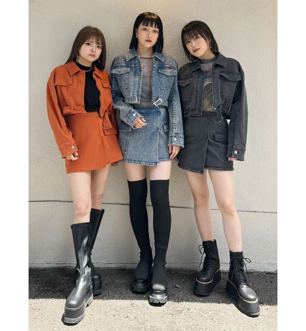 MURUA「クロップドGジャン」|デニムジャケット|