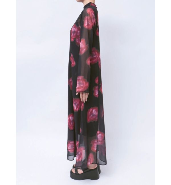 MURUA「ニュアンスフラワープリントワンピース」|ワンピース|