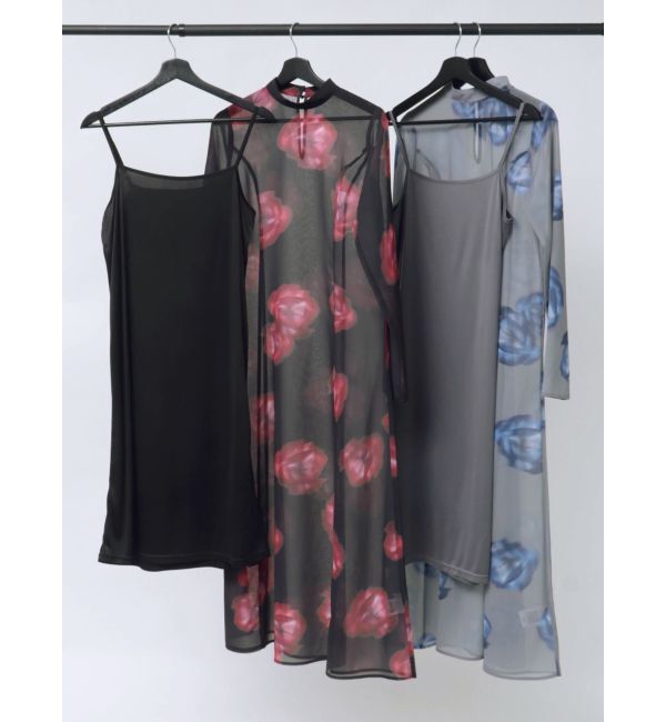 MURUA「ニュアンスフラワープリントワンピース」|ワンピース|