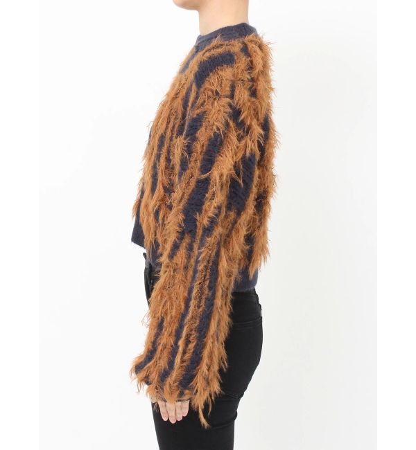 MURUA「バイカラーシャギーニット」|ニット・セーター|