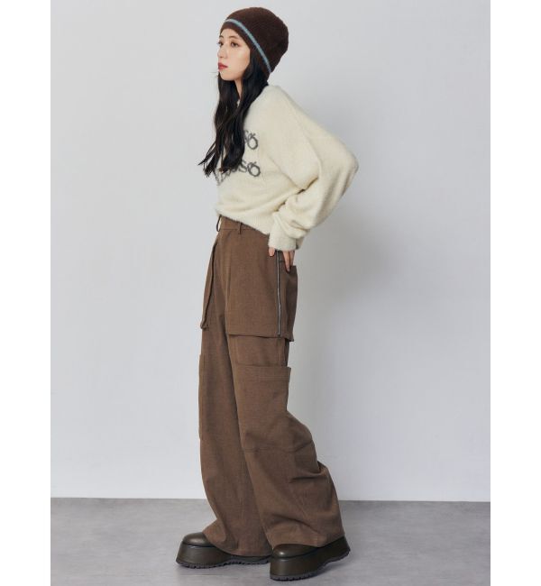 MURUA「ミニシャギーロゴニット」|ニット・セーター|