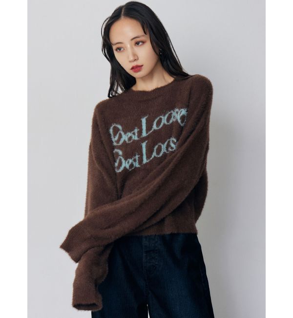 MURUA「ミニシャギーロゴニット」|ニット・セーター|