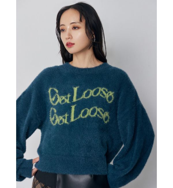 MURUA「ミニシャギーロゴニット」|ニット・セーター|