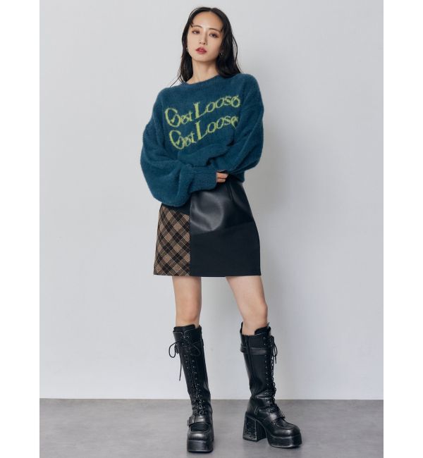 MURUA「ミニシャギーロゴニット」|ニット・セーター|