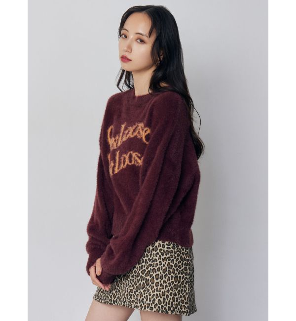 MURUA「ミニシャギーロゴニット」|ニット・セーター|