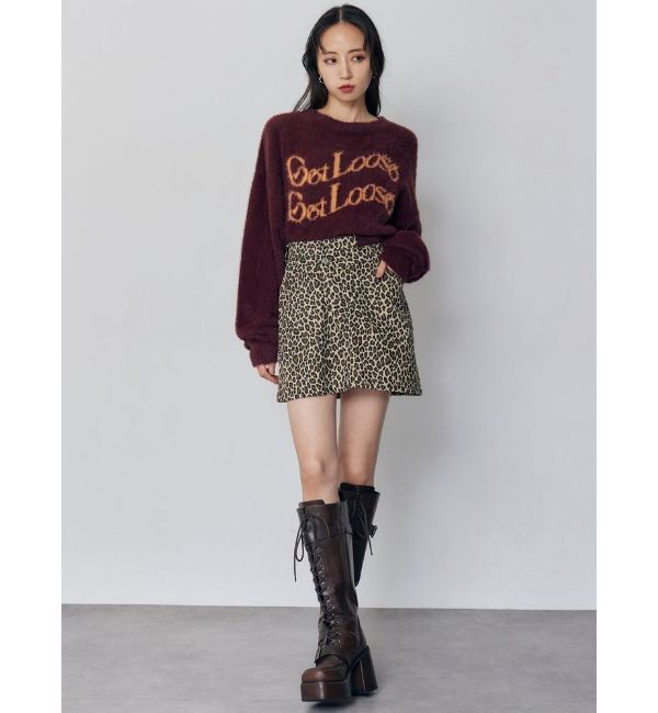 MURUA「ミニシャギーロゴニット」|ニット・セーター|