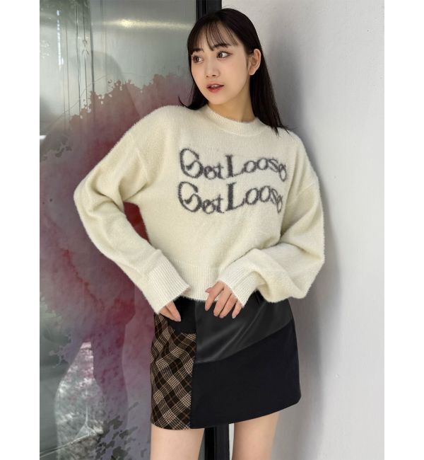 MURUA「ミニシャギーロゴニット」|ニット・セーター|