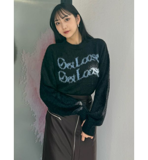 MURUA「ミニシャギーロゴニット」|ニット・セーター|