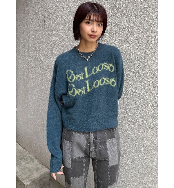 MURUA「ミニシャギーロゴニット」|ニット・セーター|