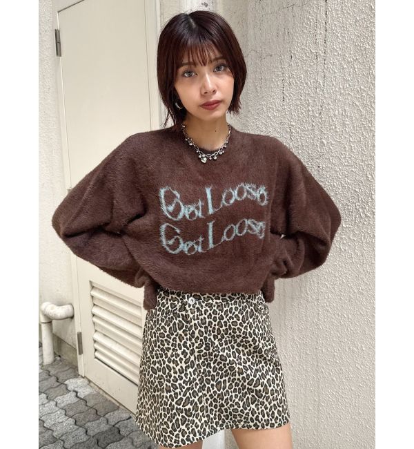 MURUA「ミニシャギーロゴニット」|ニット・セーター|